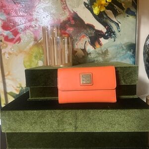 Dooney & Bourke Orange Wallet